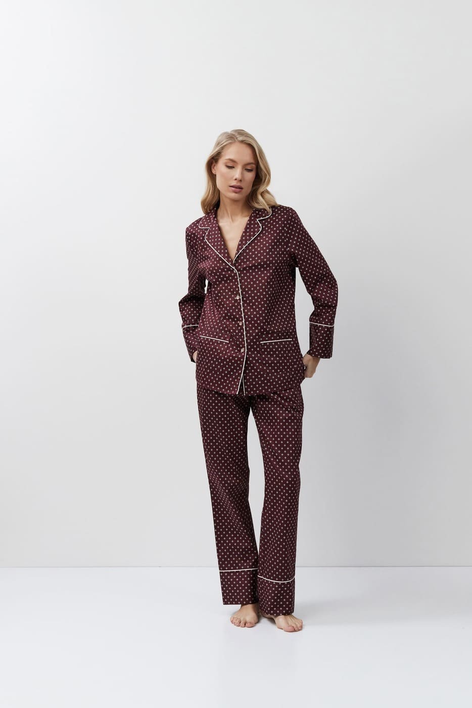 ARUELLE Georgette pajama long
